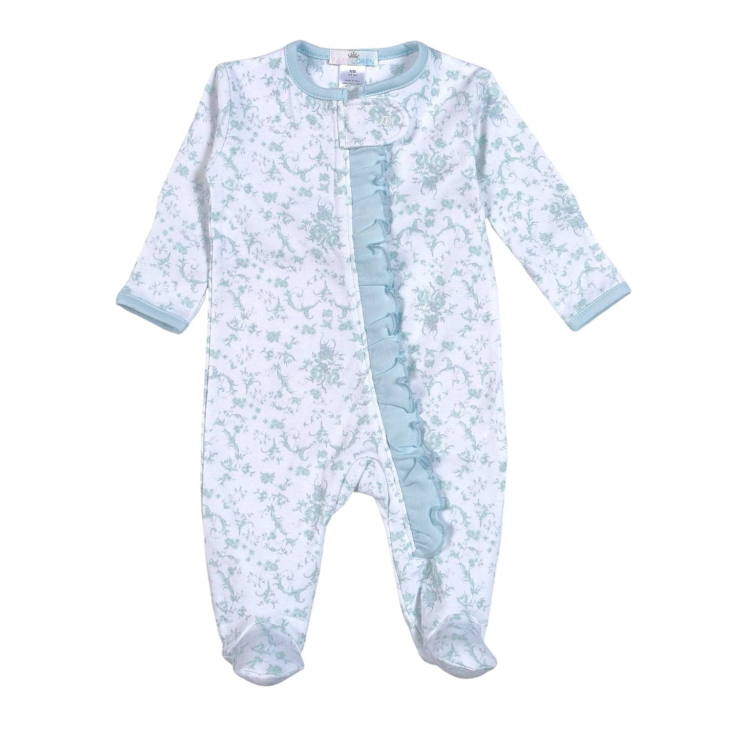 Lorena Pima Zipper Footie