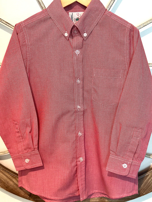 Red Long Sleeve Shirt -Remember Nguyen