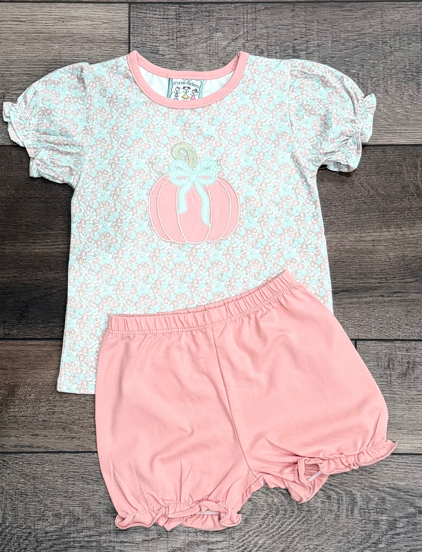 Pumpkin Appliqué Bloomer Set