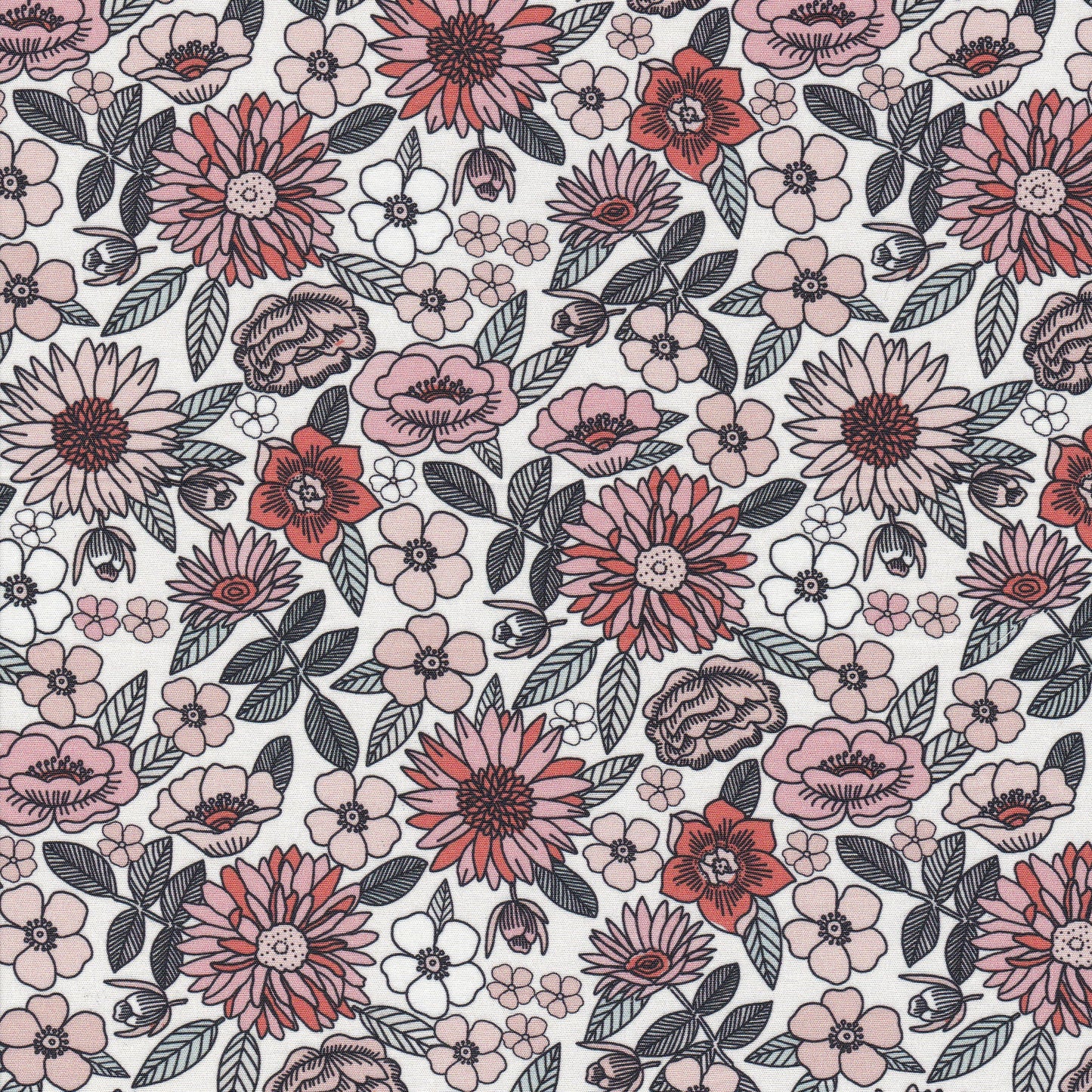 Vintage Floral Danish Bonnet UPF 50+ 0-3 months