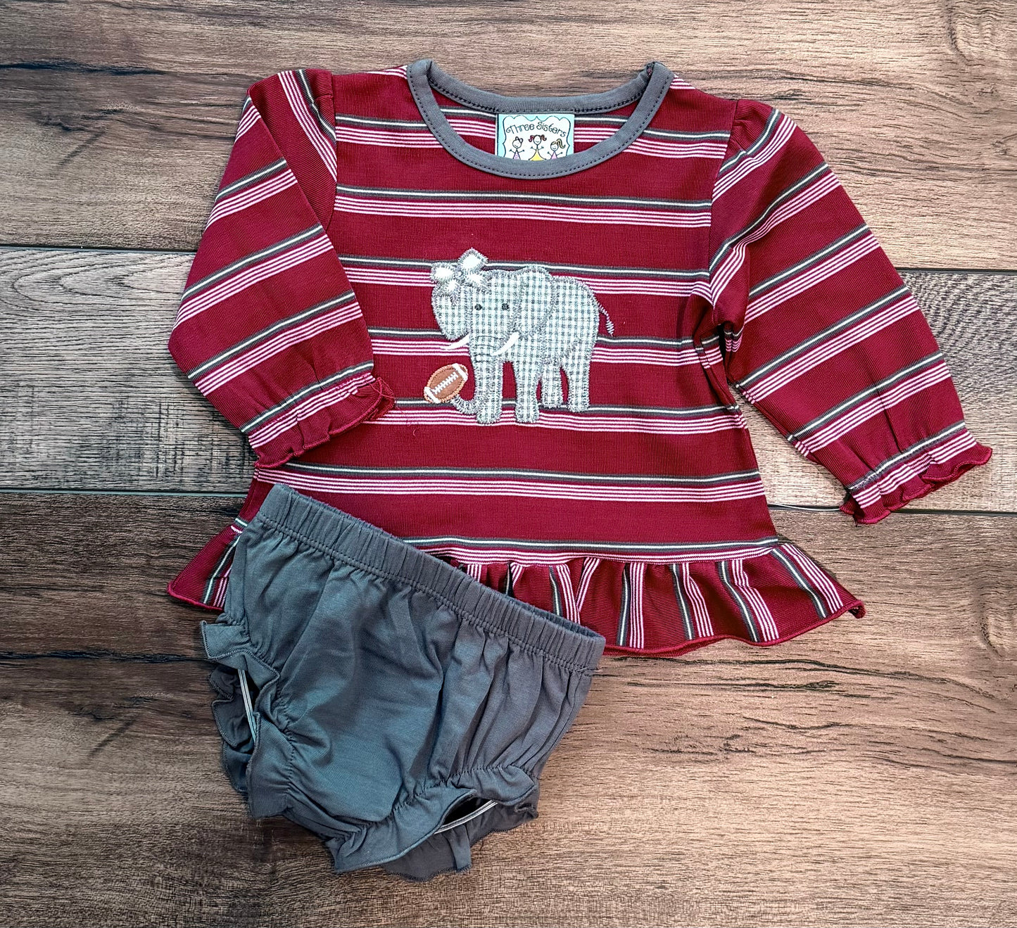 Elephant Applique Bloomer Set