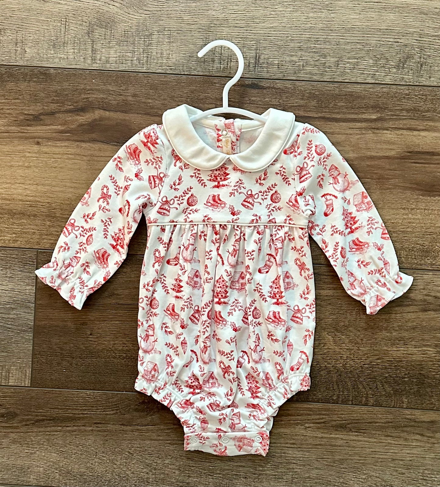 Christmas Toile Bubble- Baby Club Chic