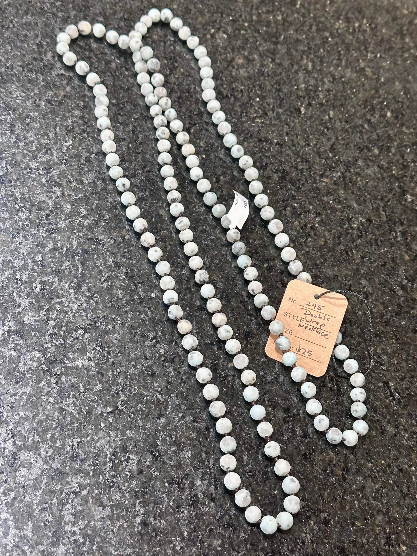 Whispering Sky Double Wrap Necklace