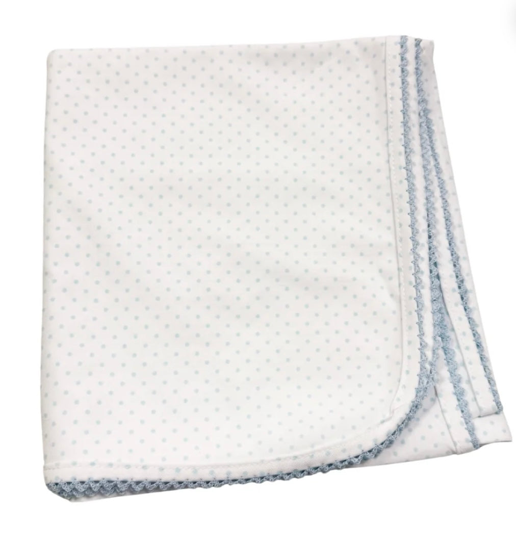 Baby Blanket Knit- Blue