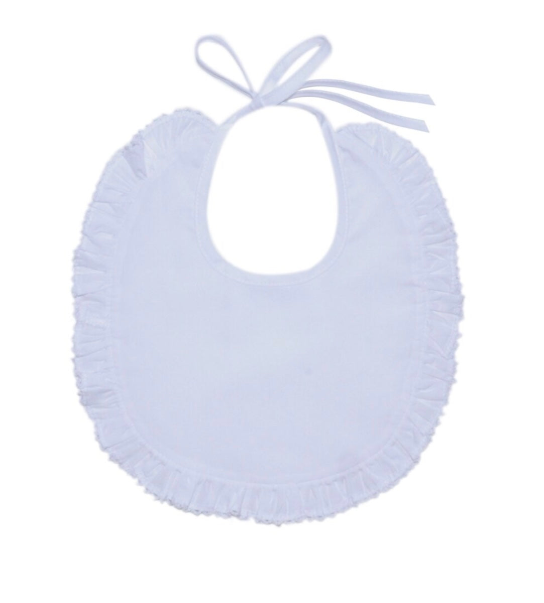 White Picot Bib