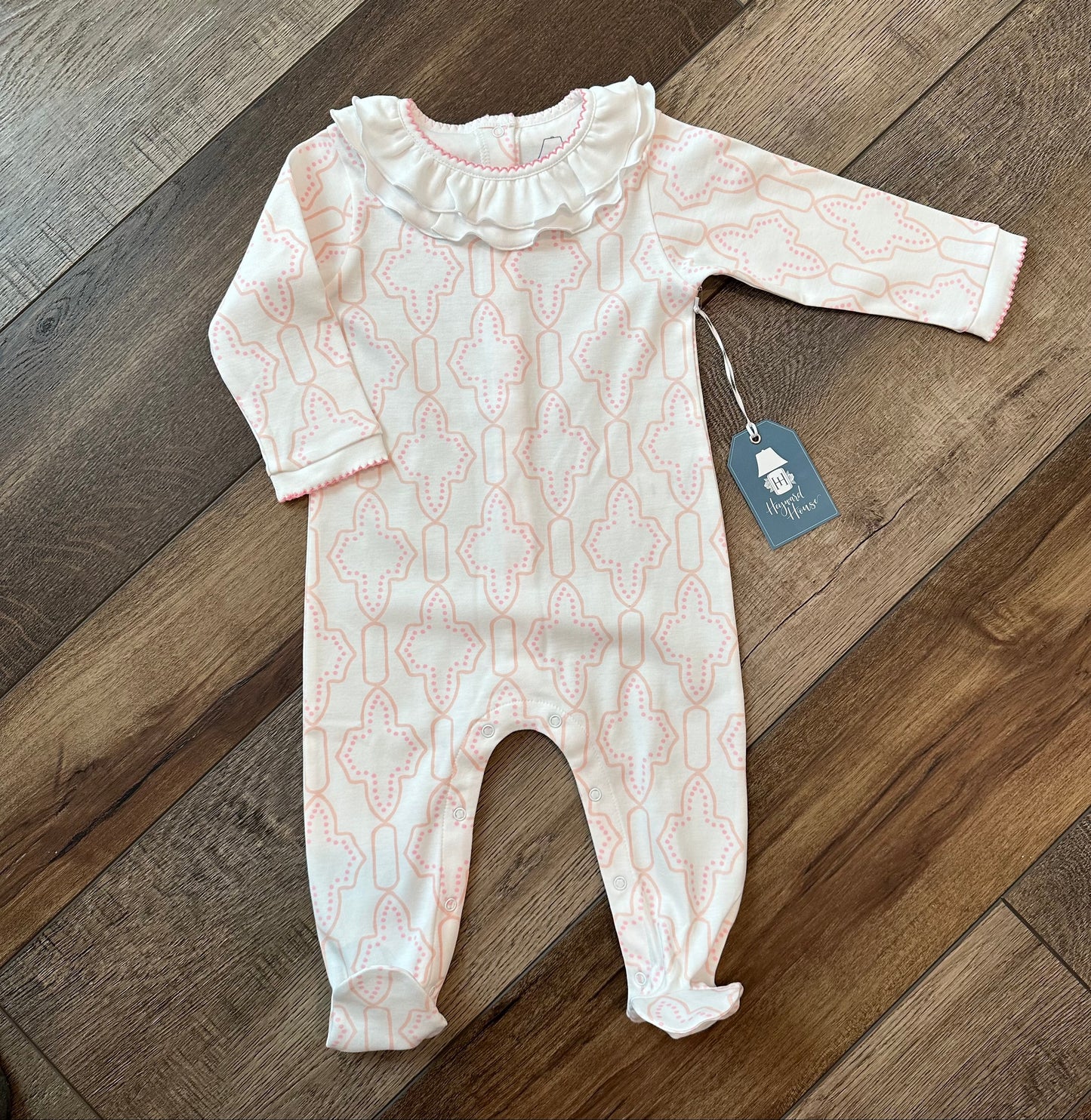 Pink Lattice Playsuit- Heyward House