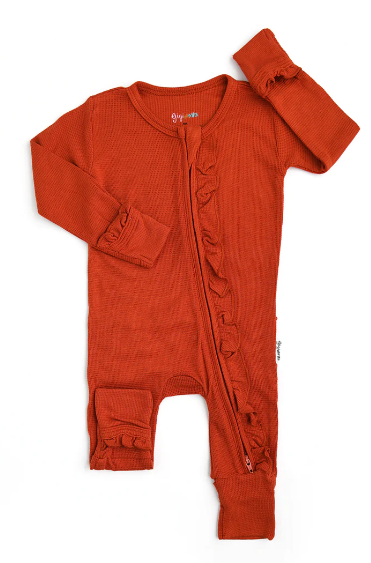 Dallas Waffle Ruffle Zip