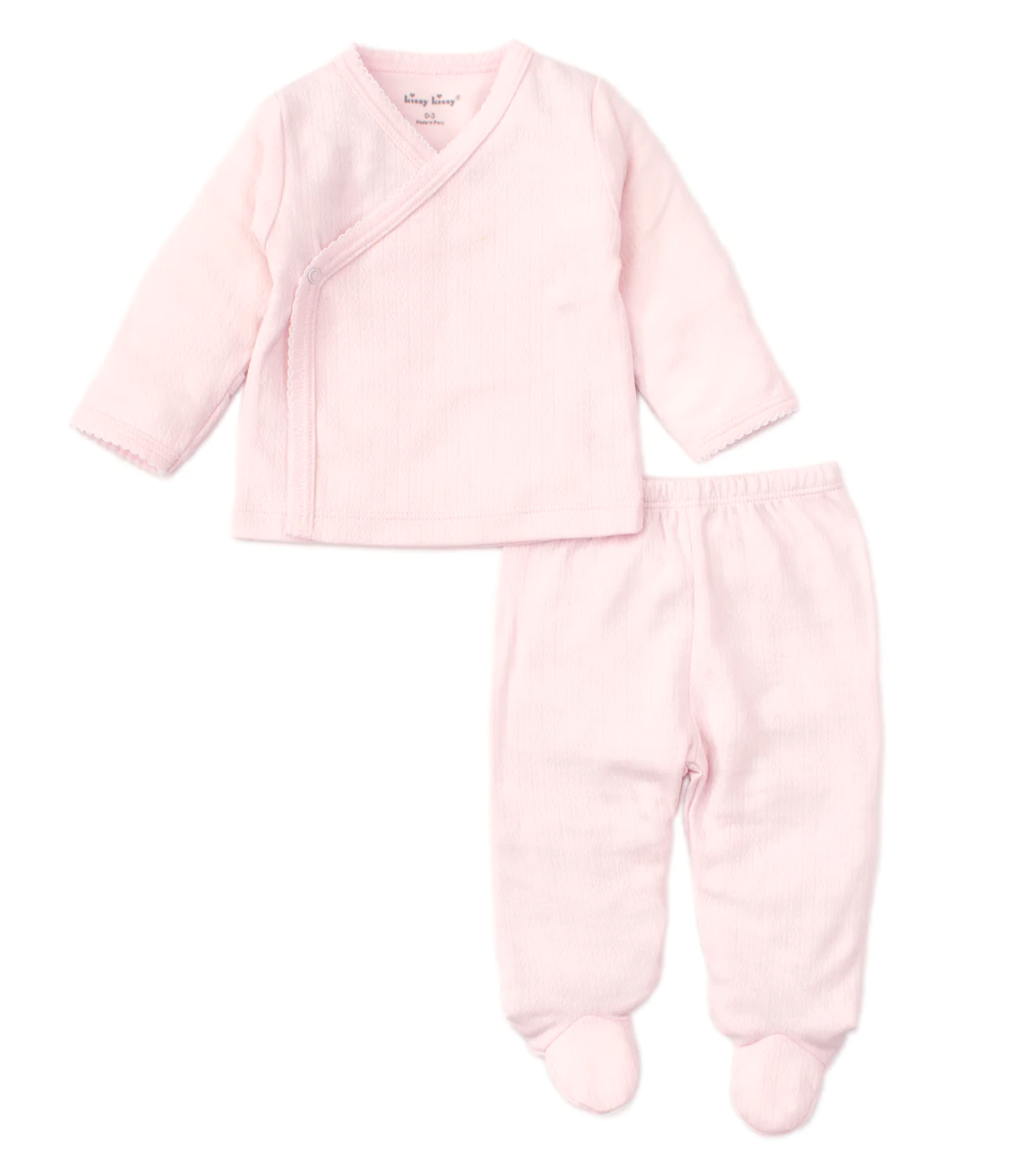 Kissy Kissy Pointelle Pink Cross Set