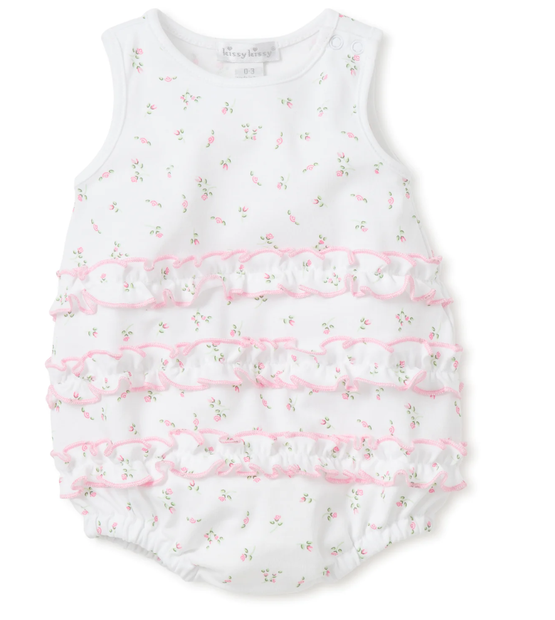 Garden Print Ruffle Bubble- Kissy Kissy