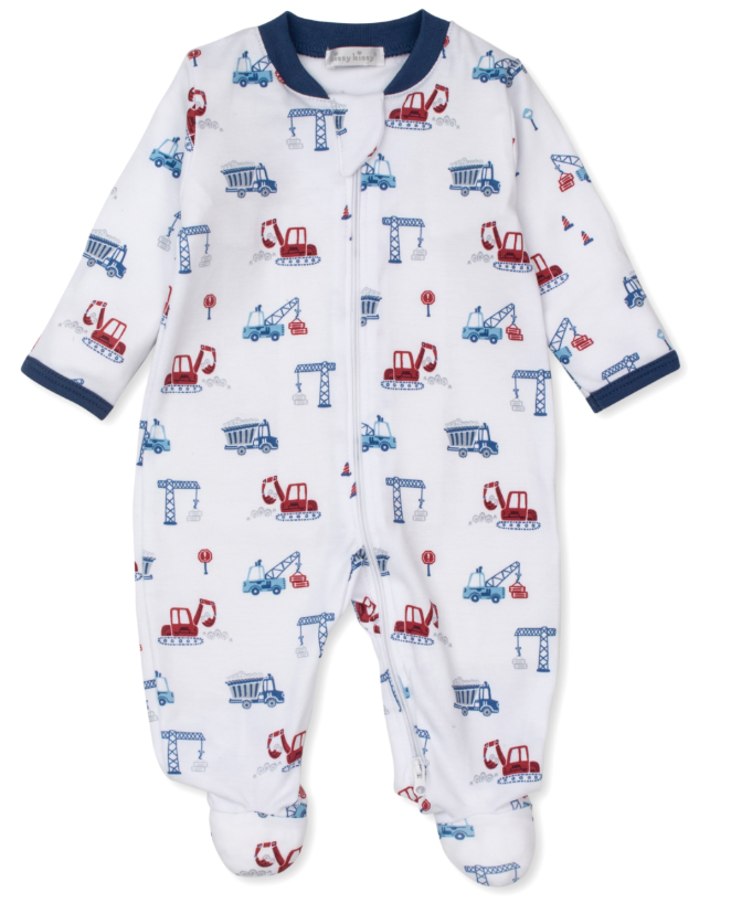 Building Site Footie- Kissy Kissy