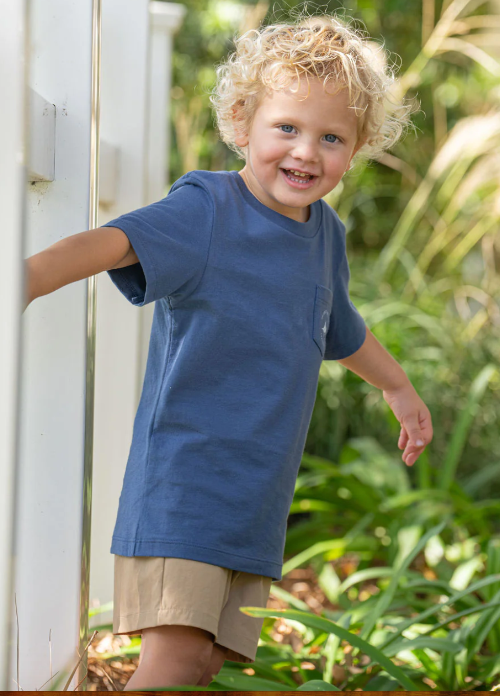 Fish School SS Pocket Tee- Saltwater Boys Co