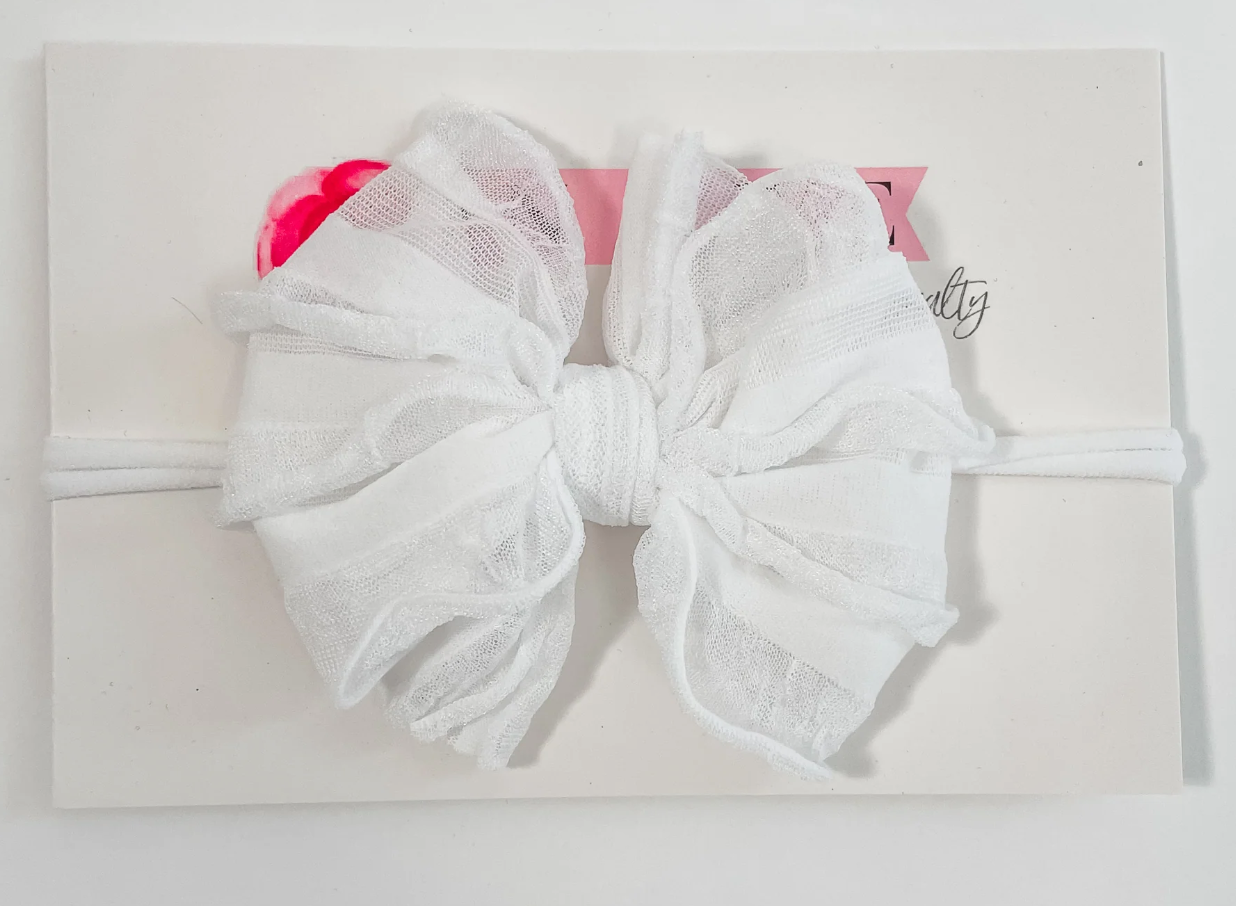 Mini Ruffled Headband-Rockin Royalty