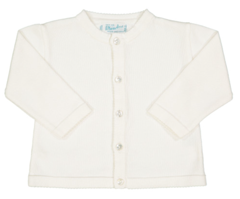 Classic Knit Cardigan- Ivory- Feltman Brothers