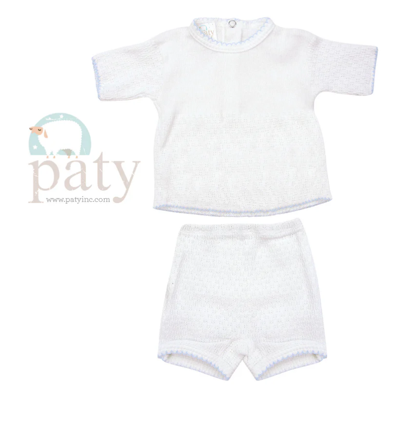 2 PC Set, SS Top (Snaps in Back) w/ Boxers