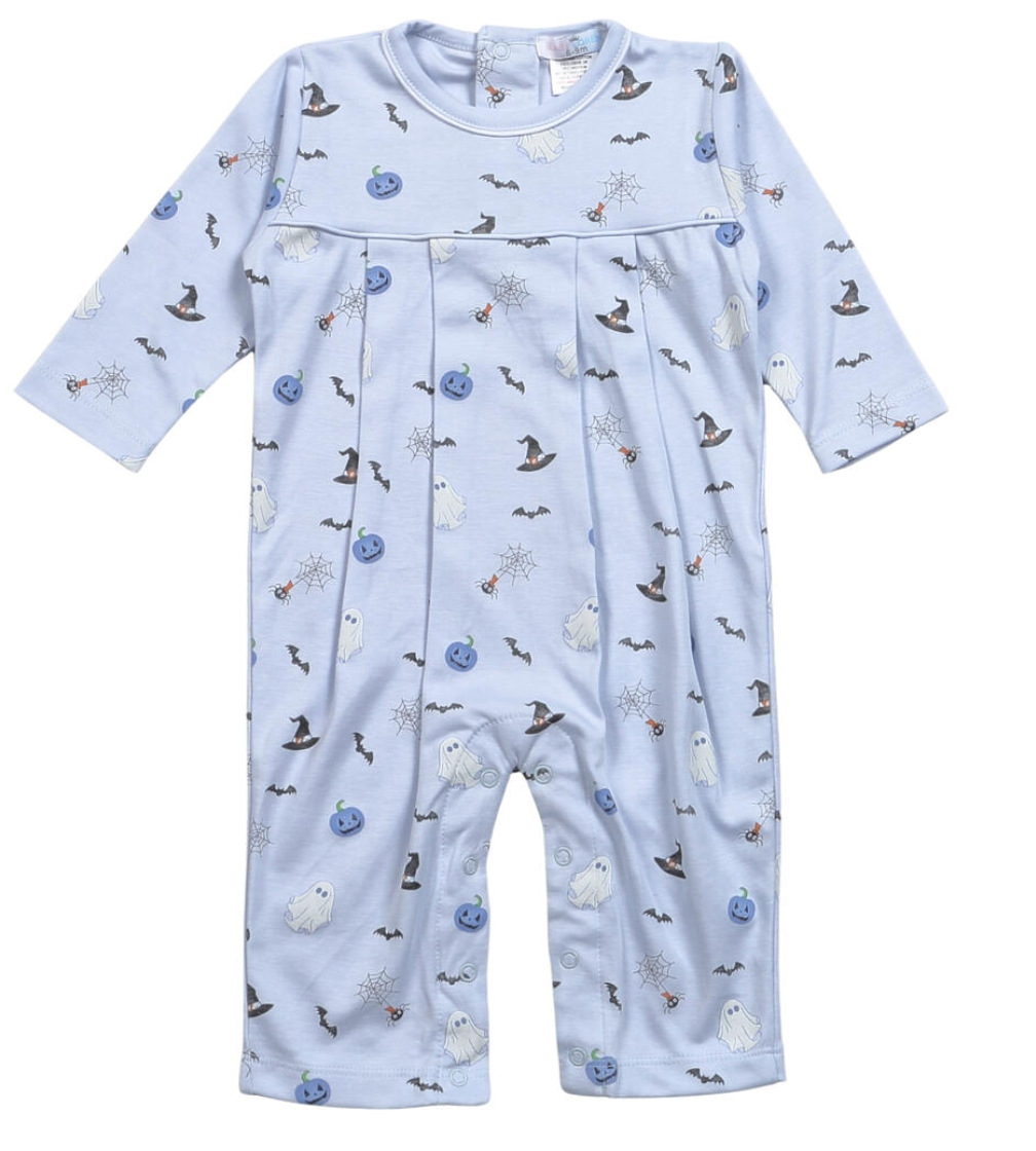 Halloween Blue Pima Romper