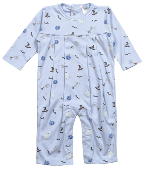Halloween Blue Pima Romper