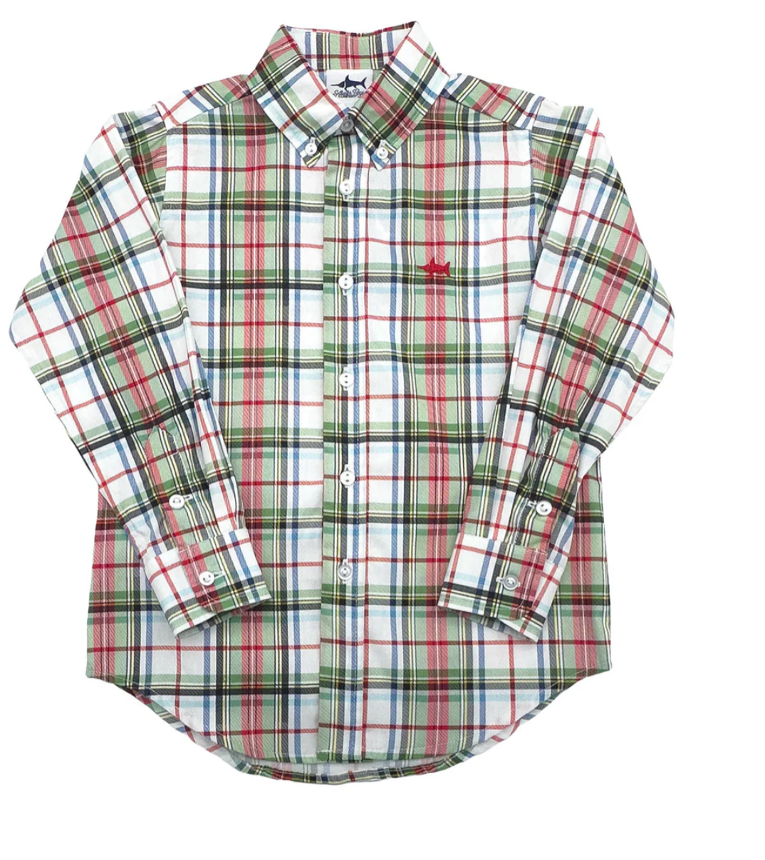 Carter Oxford Creme Plaid