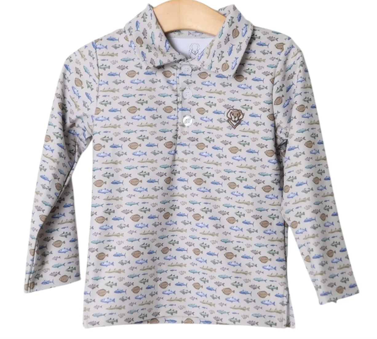 Damian Long Sleeve Shirt-Fish