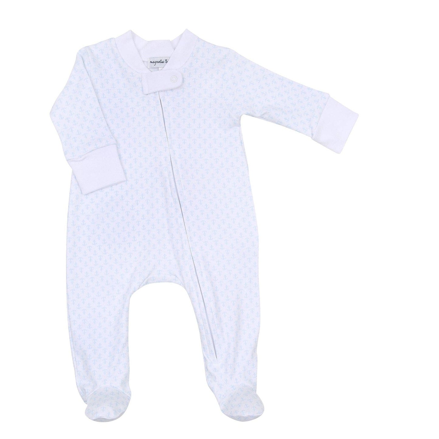 Tiny Anchors Zip Footie