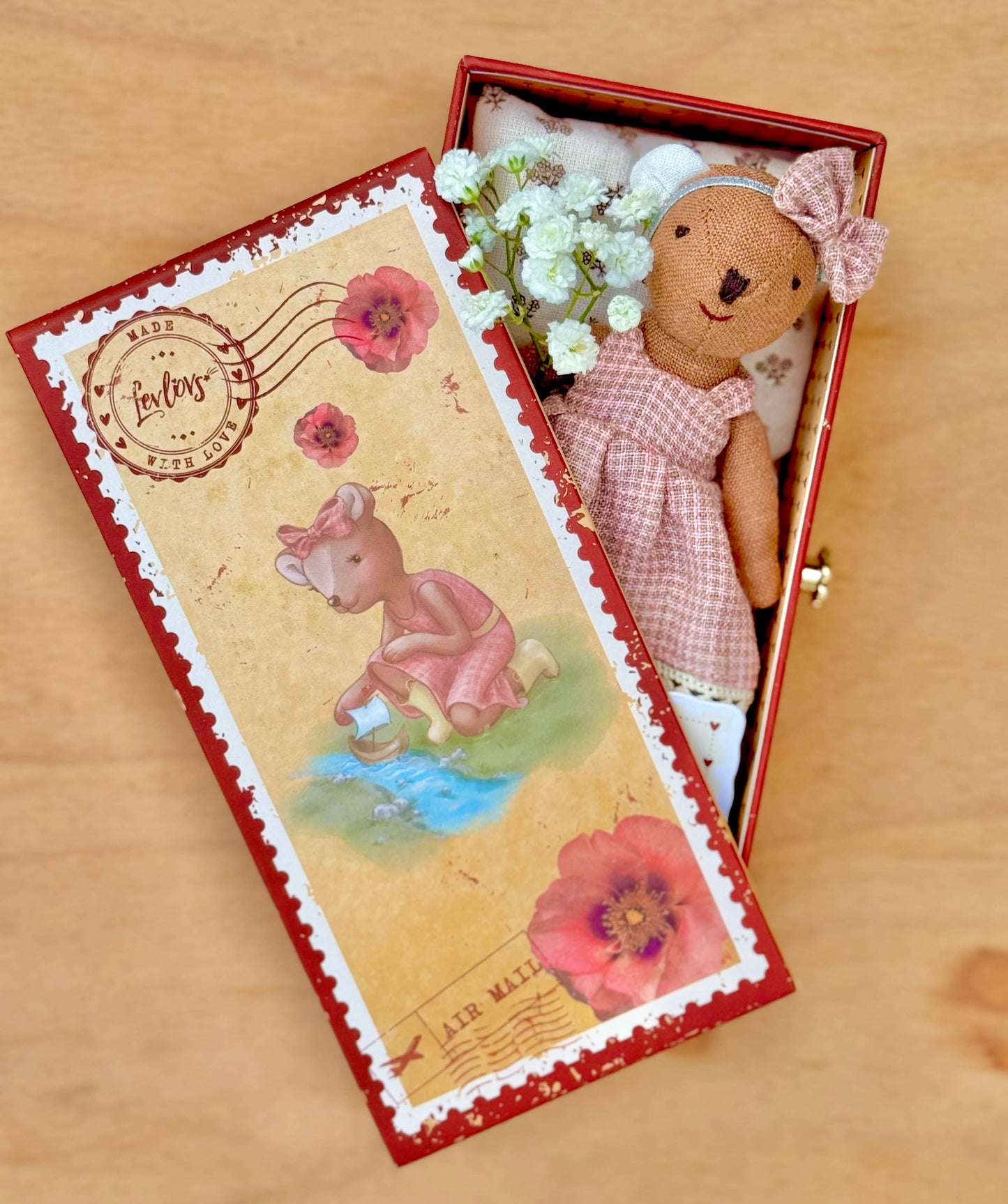 Bear in Stamp Holder box