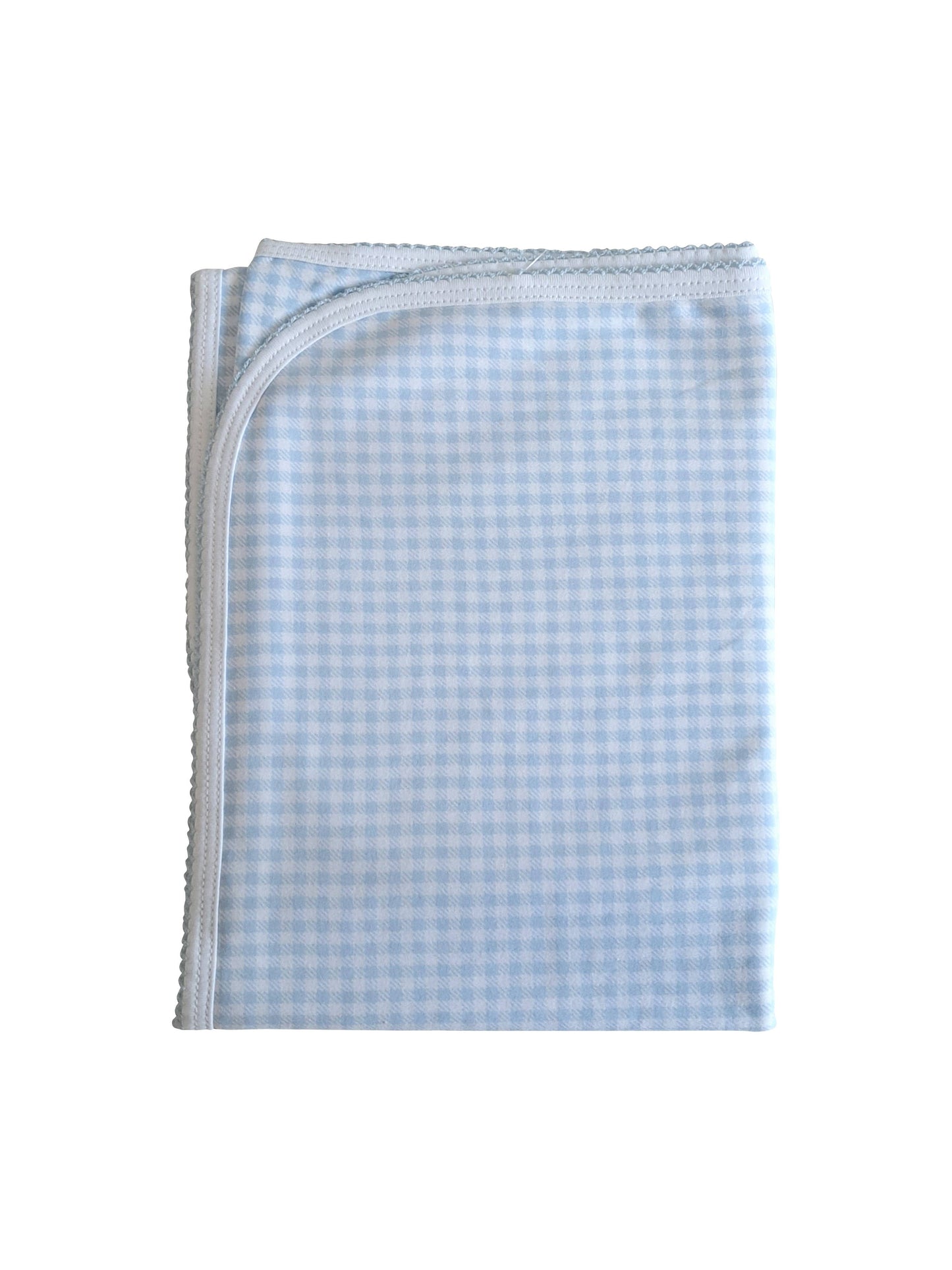 Blue Checks Pima Cotton blanket