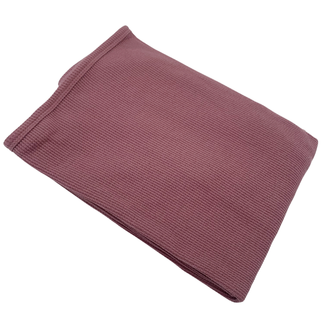 Organic Cotton Waffle Swaddle Blanket, Winterberry- Spearmint Love