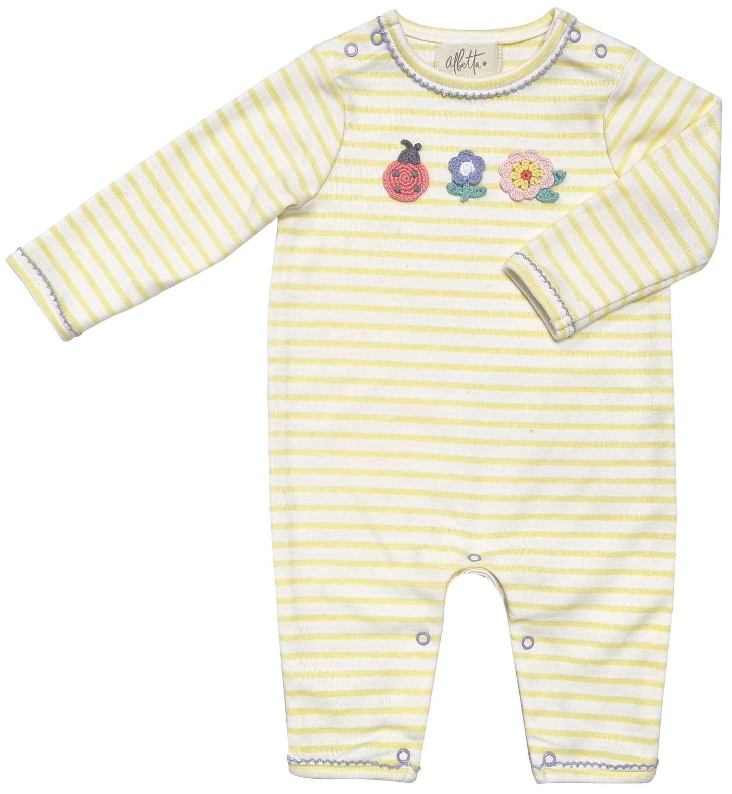 Mini Bloom Crochet Baby Romper