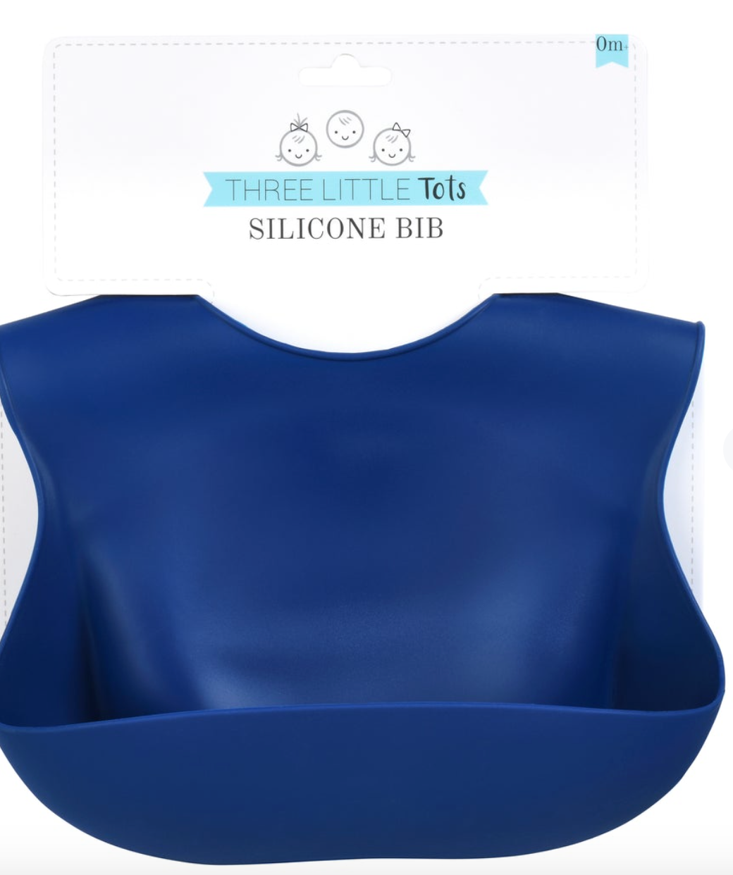Sailor Blue Silicone Bib with Crumb Catcher