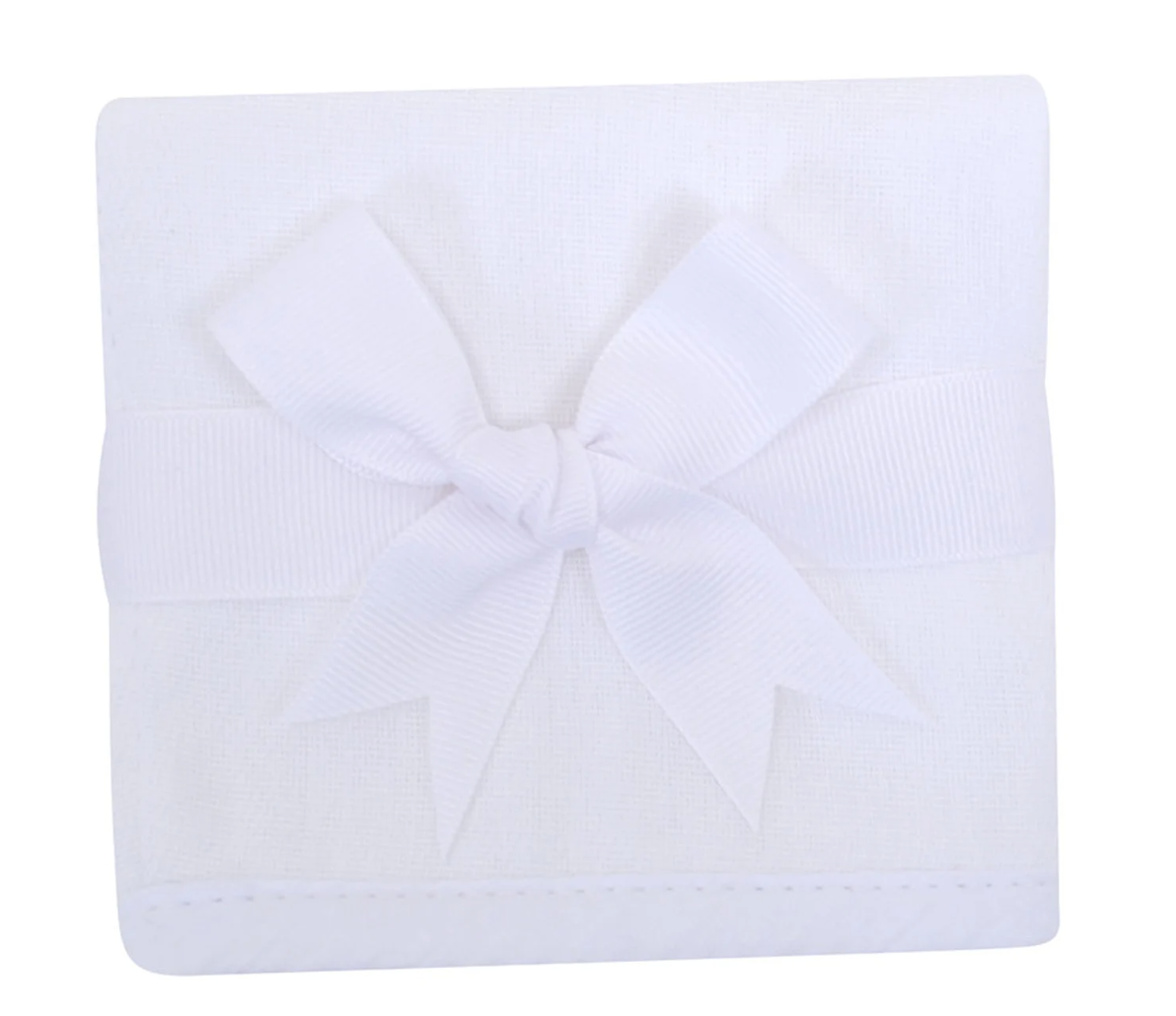 White Seersucker Stripe Trimmed Edge Burp Cloth-by 3 Marthas