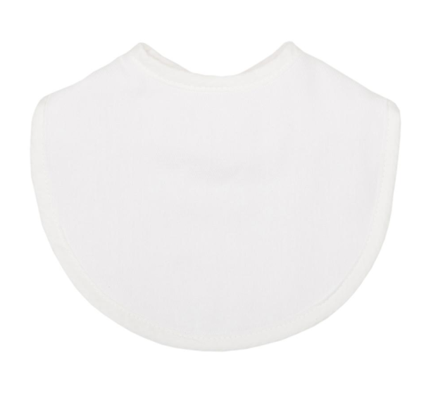 White Seersucker Stripe Burp Cloth Medium Bib by 3 Marthas