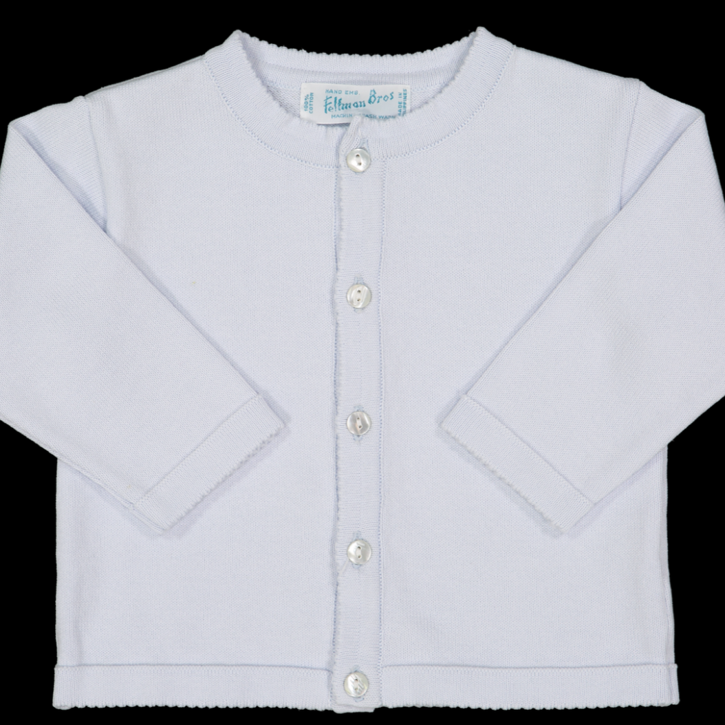Feltman Brothers Blue Classic Cardigan Sweater