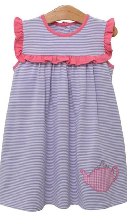 Trotter Street Teapot Applique Dress