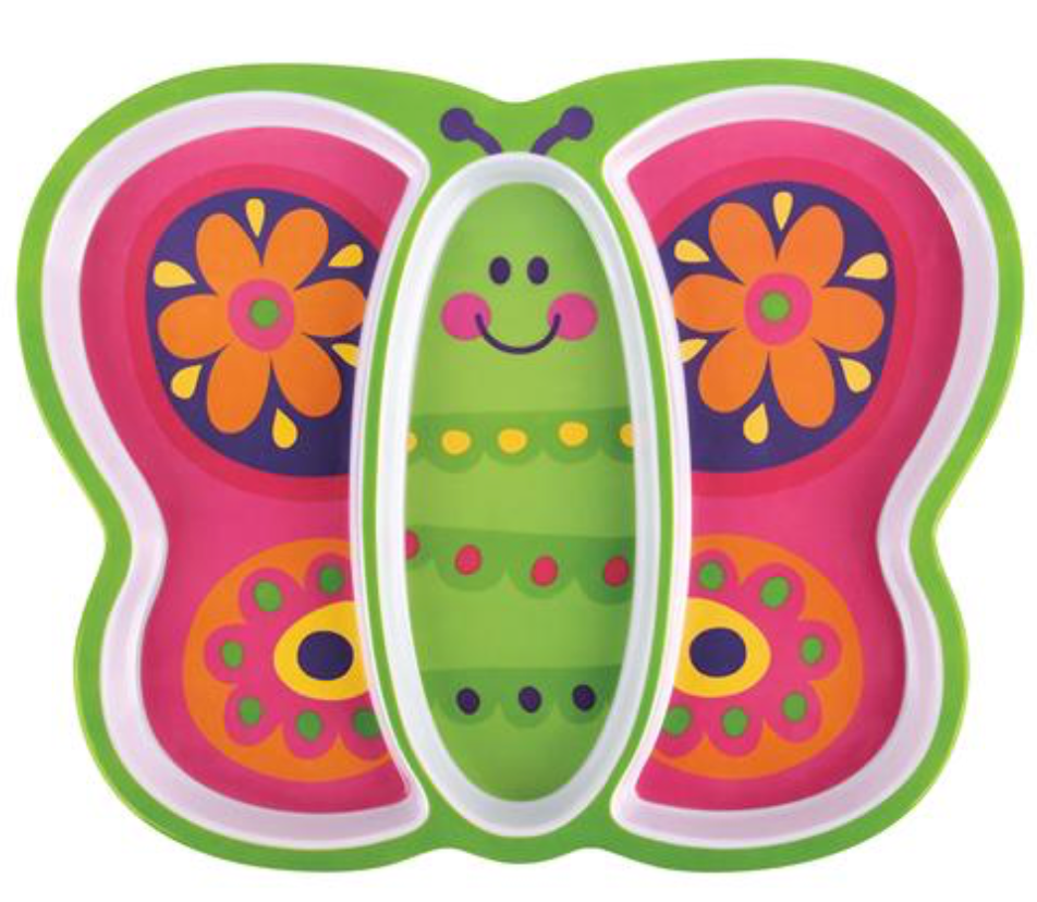 Stephen Joseph Melamine Tray- Option Butterfly or Airplane