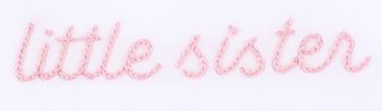 Little Sister Embroidered Converter by Magnolia Baby