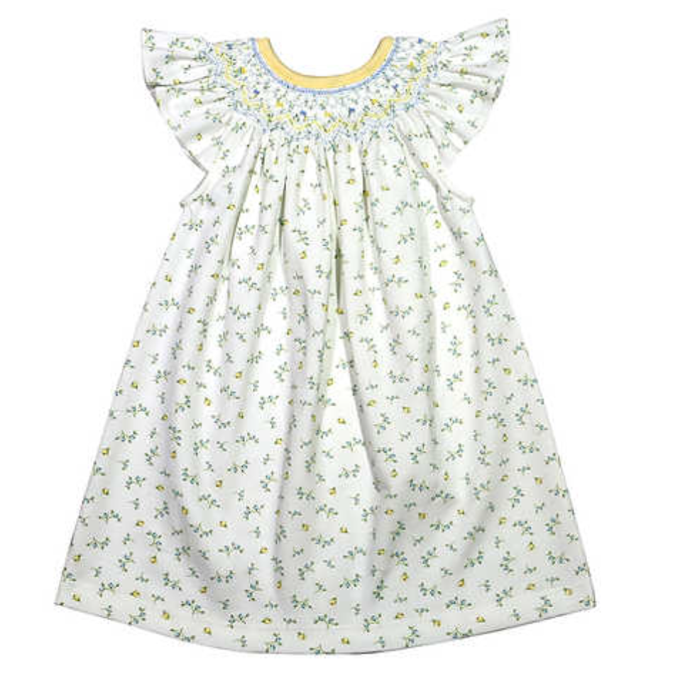 Hazel Floral Hand Smocked Dress