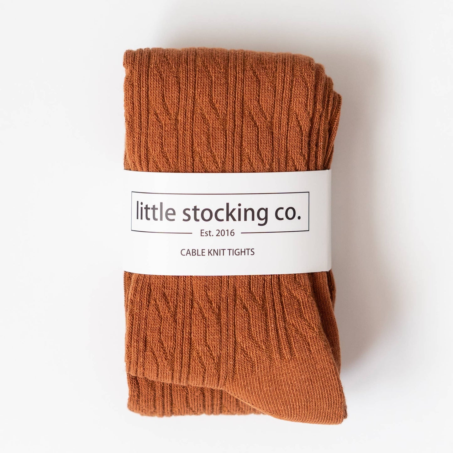 Sugar Almond Cable Knit Tights