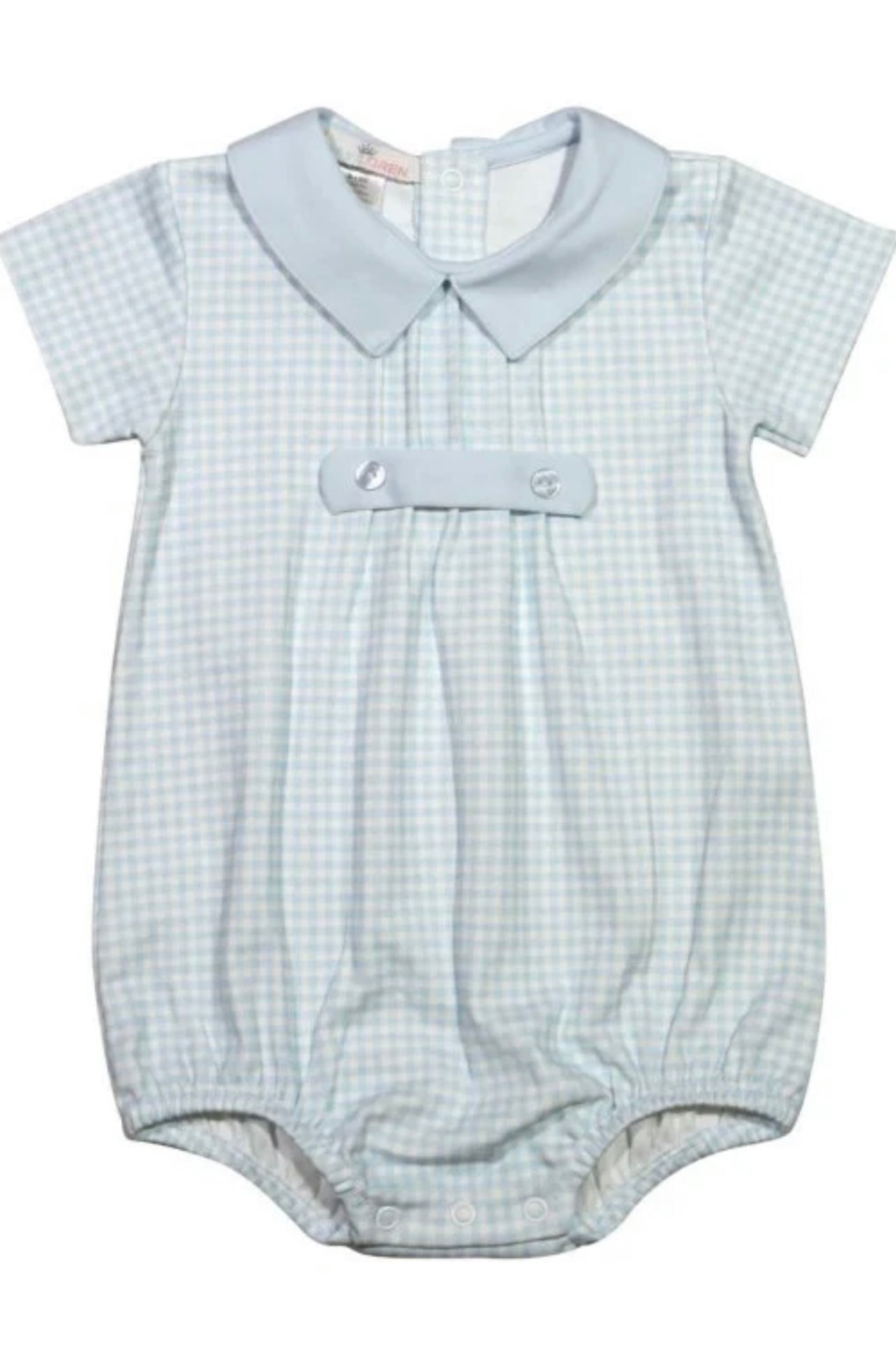 Todd Blue Pima Gingham Sun Bubble