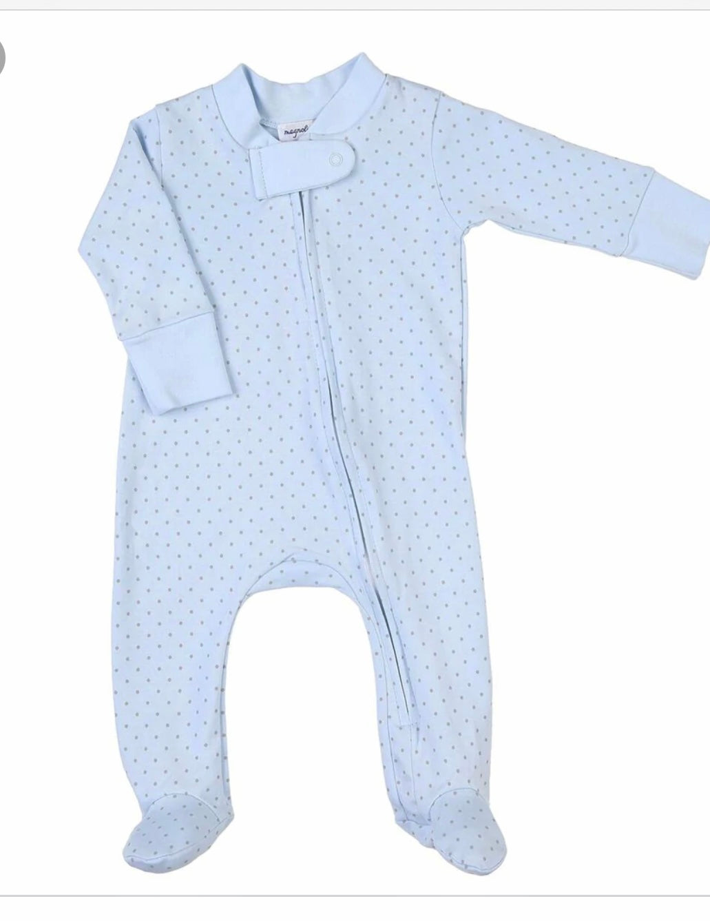 Anna and Arthur zipped Pajama Light Blue
