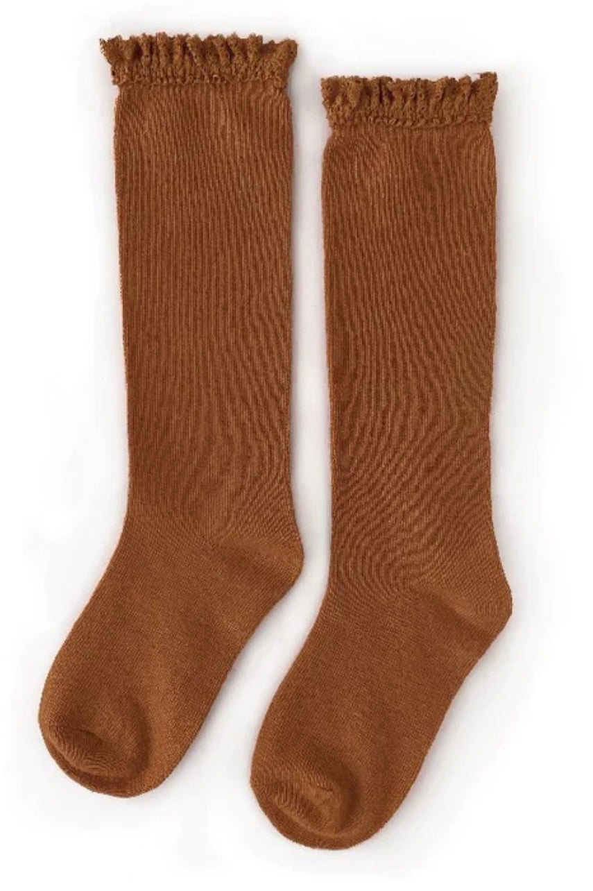 Sugar Almond Lace Socks