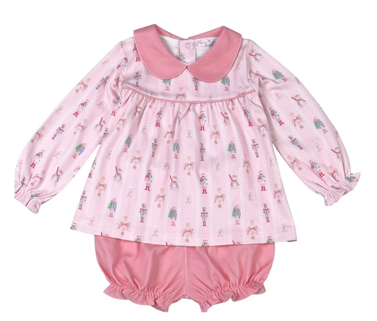 Pink Nutcracker Pima Bloomer Set