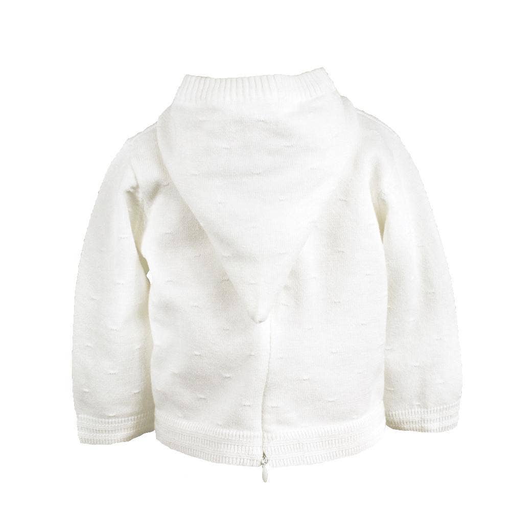 Back Zip Hooded Cardigan