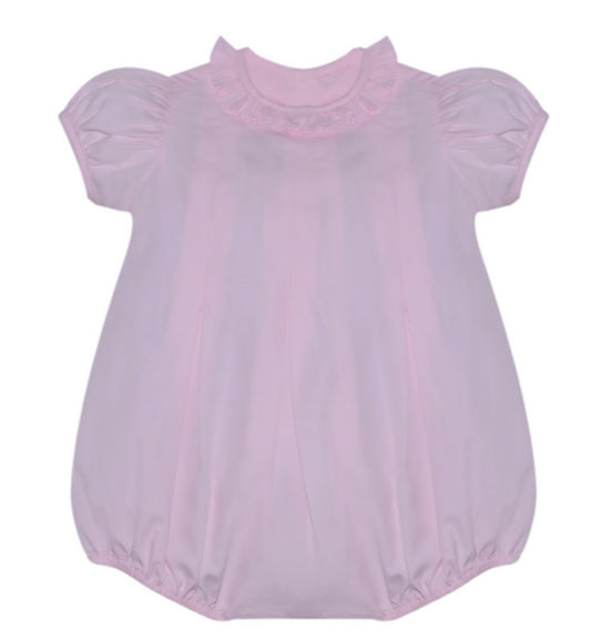 Ruffle Pink Picot Collar Bubble
