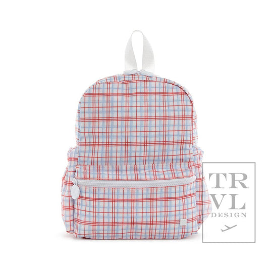 Mini Backer - Classic Plaid Red Backpack