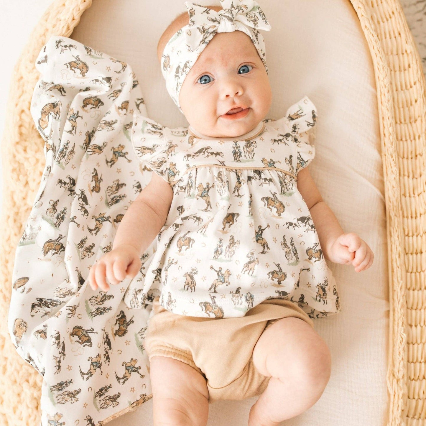 Wild West Ruffle Diaper Cover Set