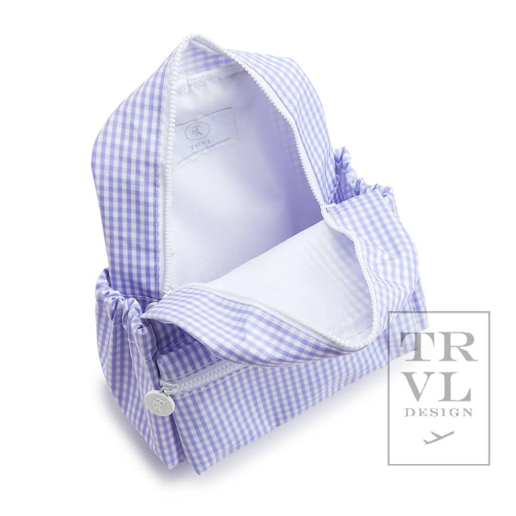 Mini Backer - Gingham Lilac