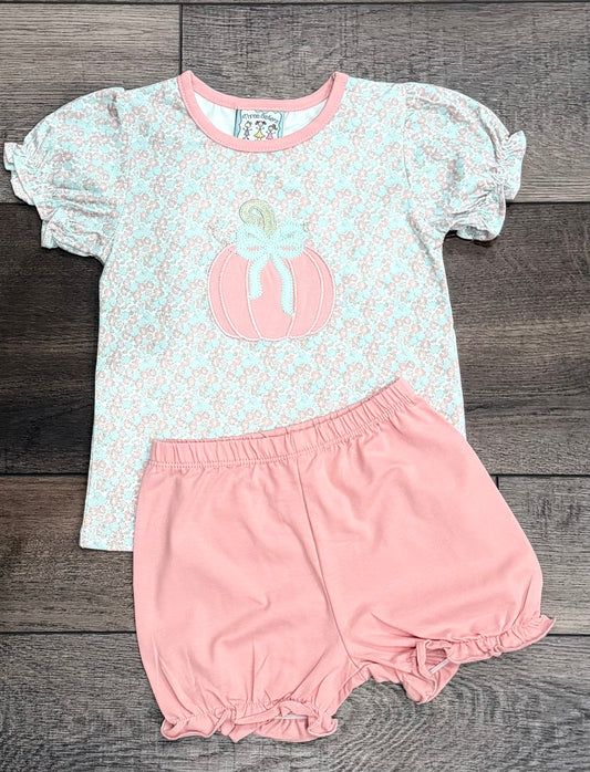 Pumpkin Appliqué Bloomer Set