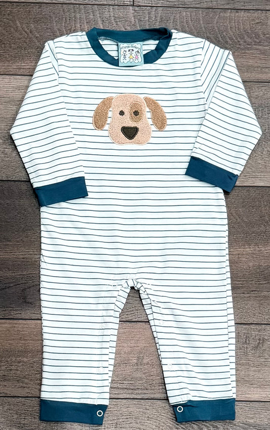 Puppy Appliqué Boy’s Romper