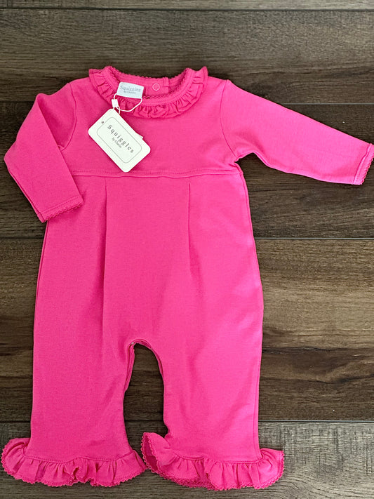 Hot Pink Romper- Squiggles by Charlie