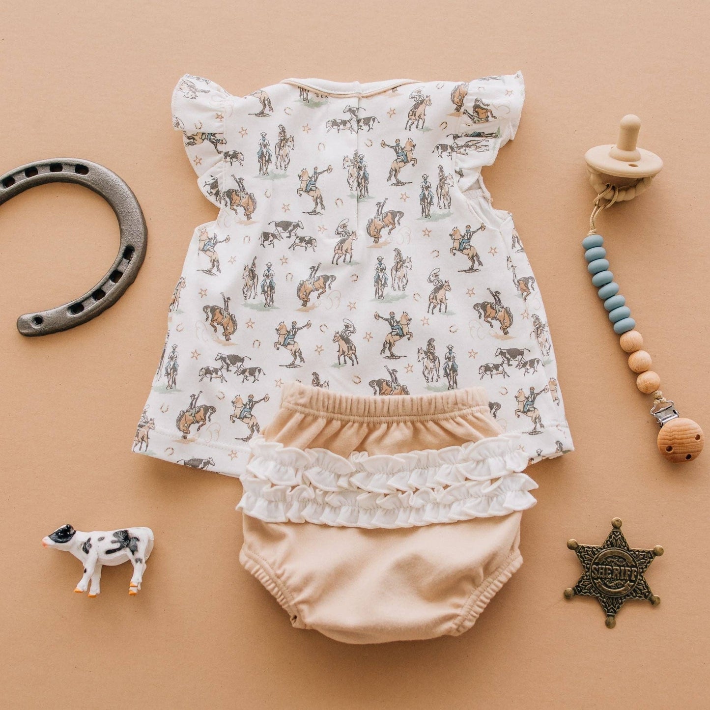 Wild West Ruffle Diaper Cover Set