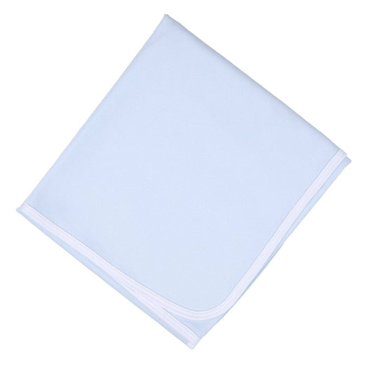Simply Solids Blue Receiving Blanket